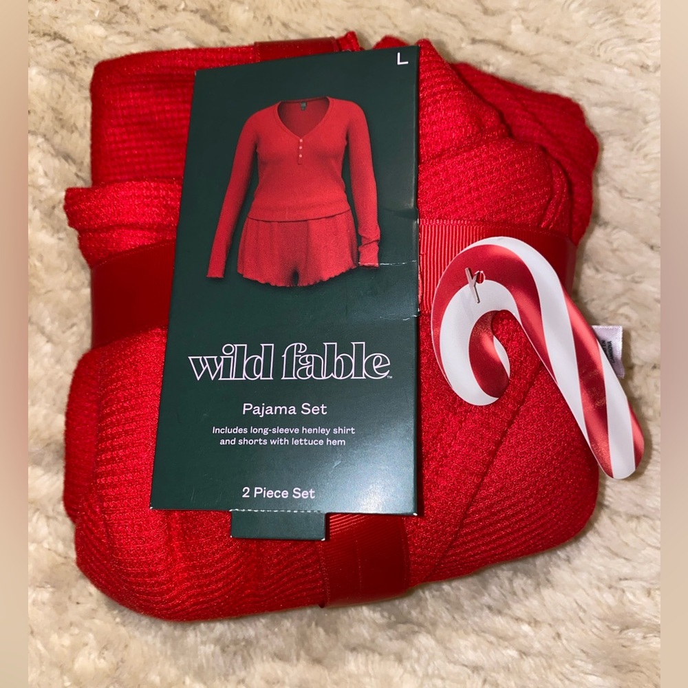 Wild Fable Red Pajama Set
